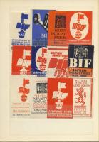 Nagybritannia 122 klf. kiállítási levélzáró 1901-1940 közepes berakóban