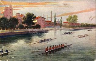 Regatta, rowing. B.K.W.I. 460-3. s: E. Ranzenhofer