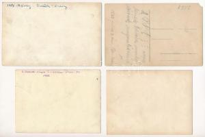 8 db fotó és képeslap magyar focicsapatokkal, futball / 8 photos and postcards of Hungarian football...