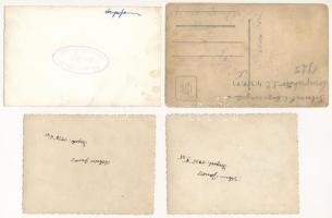 8 db fotó és képeslap magyar focicsapatokkal, futball / 8 photos and postcards of Hungarian football...