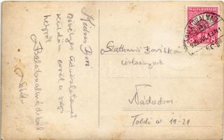 1928 Balatonalmádi, strand, fürdőző hölgyek csoportja. photo (EB)