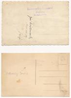 Balatonlelle - 2 db RÉGI fotó képeslap Szitovszky Jánosné műterméből, strand / 2 pre-1945 photo post...