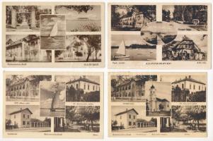 Balatonmáriafürdő - 8 db RÉGI város képeslap / 8 pre-1945 town-view postcards