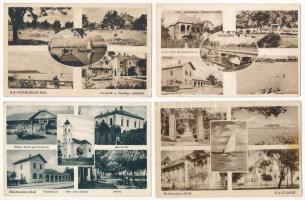 Balatonmáriafürdő - 8 db RÉGI város képeslap / 8 pre-1945 town-view postcards