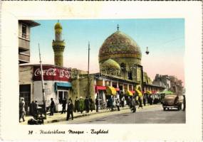 1964 Baghdad, Haiderkhana Mosque, Coca-Cola, autobus, automobile (fl)