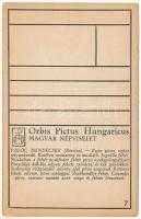 Palóc menyecske (Rimócz), magyar népviselet / Hungarian folklore art postcard. Orbis Pictus Hungaric...