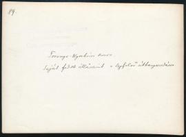 cca 1914-1918 "Toronya-Wyszkówi szoros. Saját fedett állásaink a legfelső útkanyarodáson",...