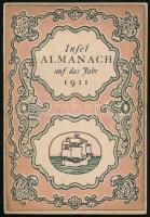 Insel Almanach 1911. Leipzig, 1911. Insel Verlag, 243p. Német nyelven. Számos illusztrációval. Kiadói papírkötés, kissé sérült gerinccel, kissé kopott borítóval.