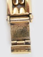 Arany (Au/14k) Helvetia női quartz karóra, működik, jelzett, d:24mm bruttó: 22,69g