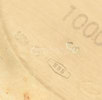 Arany (Au/14k) DOXA 1000.50 analóg kijelzős, dátumfunkciós, quartz férfi karóra, barna bőr szíjjal. ...