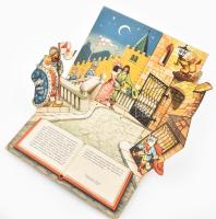 V. Kubasta: A csizmás kandúr. Prága, 1963, Artia. Térbeli mesekönyv. Félvászon-kötés, sérült gerincc...