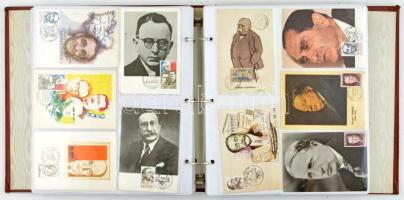 150 db MODERN francia CM (Carte Maximum) képeslap albumban / 150 modern French CM (Carte Maximum) to...