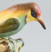 Herendi Zöld Küllő, kézzel festett porcelán, jelzett, hibátlan, m: 15 cm