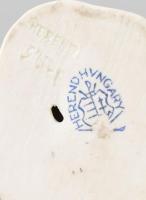 Herendi Zöld Küllő, kézzel festett porcelán, jelzett, hibátlan, m: 15 cm