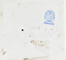 Herendi táncoló juhász, kézzel festett, jelzett, hibátlan, m: 29,5 cm