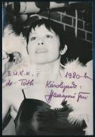 1980 Harangozó Teri énekesnő dedikált fotója