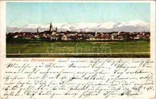 1899 (Vorläufer) Nagyszeben, Hermannstadt, Sibiu; G.A. Seraphin (EK)
