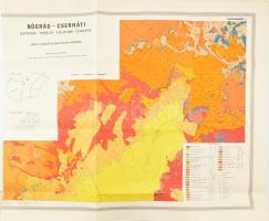 1973 Nógrád-cserháti kutatási terület földtani térképe, szerk.: Dr. Hámor Géza, M. Állami Földtani Intézet, 250 pld., 69x87 cm