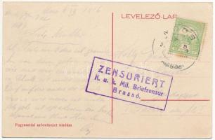 1916 Mócs, Mociu; Étterem és kávéház, Fogyasztási szövetkezet üzlete és saját kiadása / restaurant, ...