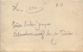 Torja, Turia (?); árvíz / Überschwemmung / flood. photo (non PC) + "K.u.k. Lokomotivfeldbahn No...