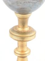 Ezüst (Ag) felső résszel (csésze), keresztény liturgikus kehely, alja réz. jelzett: Sterling, Vésett...