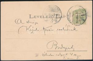 1904 Kézdi-Kovács László (1864-1942) festőművész, műkritikus autográf sorai képeslapon családjához E...