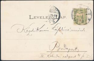 1904 Kézdi-Kovács László (1864-1942) festőművész, műkritikus autográf sorai képeslapon családjához, ...