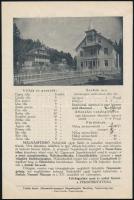 cca 1940-1945 Mánásfürdő, kétoldalas ismertető
