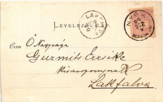 1899 (Vorläufer) Sopronnyék, Neckenmarkt; Fő utca. L. Kummert Nr. 133. / Hauptstrasse / main street ...