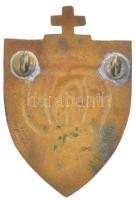 ~1910. "Székesfehérvári Ferenc József Nőnevelő Intézet" zománcozott bronz iskolai jelvény,...