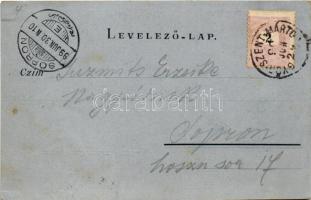1899 (Vorläufer) Pannonhalma, madártávlatból, Győrszentmárton és Pázmánd felől. Dr. Récsey Viktor ki...