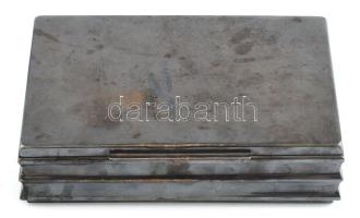 Ezüst (Ag) ládika. Jelzett. cca 1950 Nettó 325 g, 20x14 cm