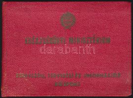 1969 Egészségügyi minisztérium arcképes igazolványa