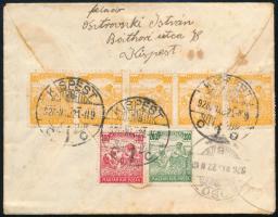 1926 Ajánlott levél 4.500K bérmentesítéssel (1 bélyeg sérült / damaged)