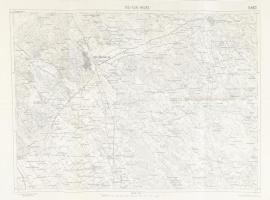 cca 1925 Kiskunhalas és környékének katonai térképe, 1:75 000, M. Kir. Állami Térképészet, 48×62 cm