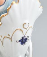 Regal porcelán hintó, jelzett, kopásokkal, m: 20 cm