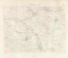 1912 Kőrösladány és Békés környékének katonai térképe, 1:75 000, K.u.k. Militärgeographisches Institut, 48×62 cm
