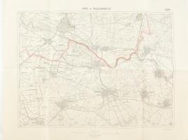 1925 Makó és Nagyszentmiklós környékének katonai térképe, 1:75 000, M. Kir. Állami Térképészet, 48×62 cm