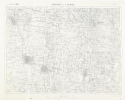 1912 Nyíregyháza és Hajdúnánás környékének katonai térképe, 1:75 000, K.u.k. Militärgeographisches Institut, 48×62 cm