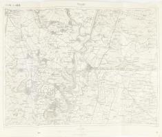 1914 Polgár környékének katonai térképe, 1:75 000, K.u.k. Militärgeographisches Institut, 48×62 cm
