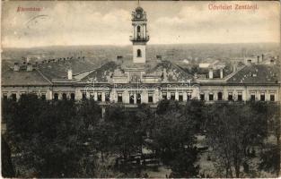 1907 Zenta, Senta; Városháza. Tóth András kiadása / town hall (kis szakadás / small tear)