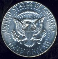 USA 1969D 1/2$ Ag "Kennedy" T:1/2+