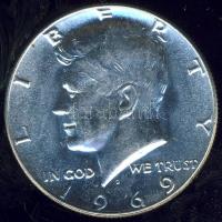 USA 1969D 1/2$ Ag "Kennedy" T:1/2+