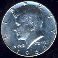 USA 1969D 1/2$ Ag "Kennedy" T:1/2+