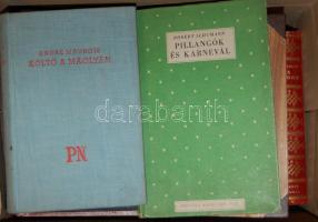 16 db háború előtti magyar és külföldi szépirodalmi könyv, több szép kiadással