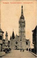 1911 Budapest I. Koronázótemplom (Mátyás templom), Szentháromság szobor (EK)