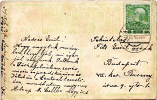 1910 Wien, Erste Internationale Jagdausstellung. Ungarisches Jagdschloss / Magyar Vadászkastély a bé...