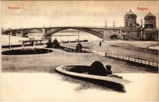 1912 Szeged, Tisza híd. Pető Ernő kiadása (EK)
