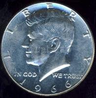 USA 1966. 1/2$ Ag "Kennedy" T:2/2+