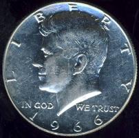 USA 1966. 1/2$ Ag "Kennedy" T:2/2+